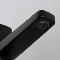 Смеситель для раковины Wasserkraft Nuthe 9103 черный soft-touch Смеситель для раковины Wasserkraft Nuthe 9103 черный soft-touch