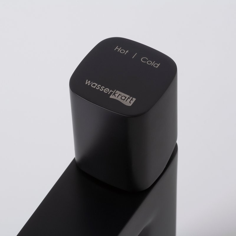 Смеситель для раковины Wasserkraft Nuthe 9103 черный soft-touch
