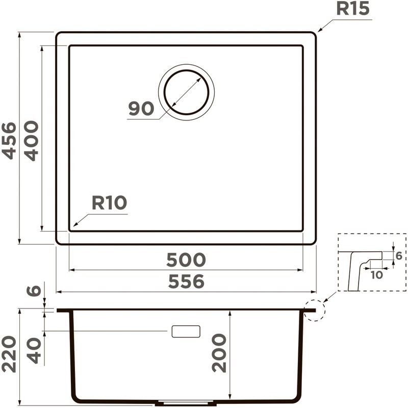 Комплект Мойка Omoikiri Yamakawa 55 Integra-GB графит + Измельчитель Nagare 750