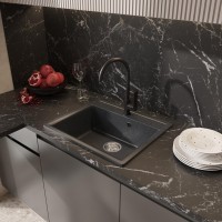 Мойка кухонная Domaci Палермо PR-565-004 черная Мойка кухонная Domaci Палермо PR-565-004 черная