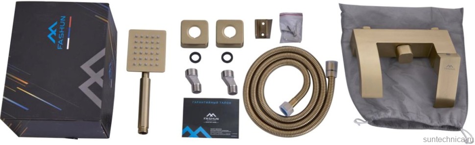 Смеситель для ванны с душем Fashun A53018-21 бронза