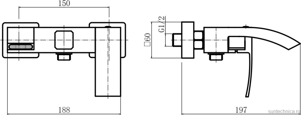Смеситель для ванны с душем Fashun A53018-21 бронза