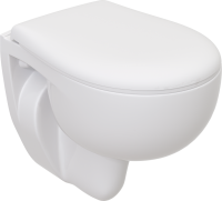Комплект Унитаз подвесной Seramiksan Natura + Крышка + Инсталляция Grohe Rapid SL 38772001 3 в 1 с кнопкой смыва