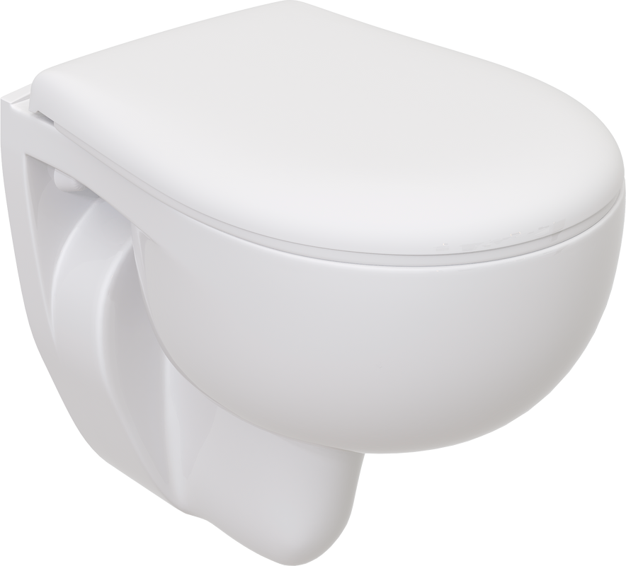 Комплект Унитаз подвесной Seramiksan Natura + Крышка + Инсталляция Grohe Rapid SL 38772001 3 в 1 с кнопкой смыва
