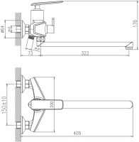 Универсальный смеситель Haiba HB22548-7