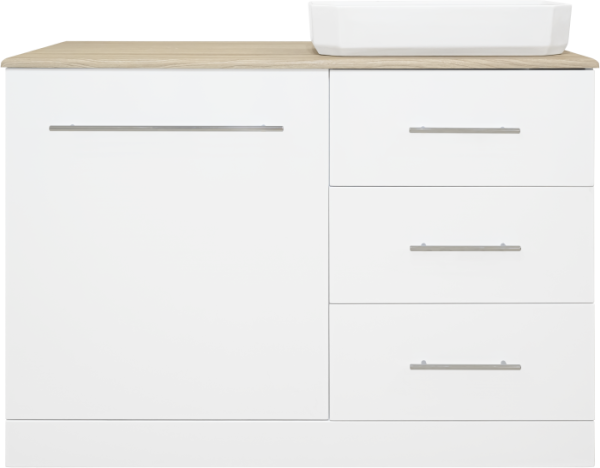 Тумба с раковиной Misty Респект 110 R, под стиральную машину