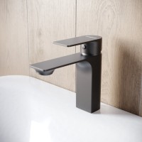 Смеситель для раковины STWORKI Гриндстед S29010BK черный