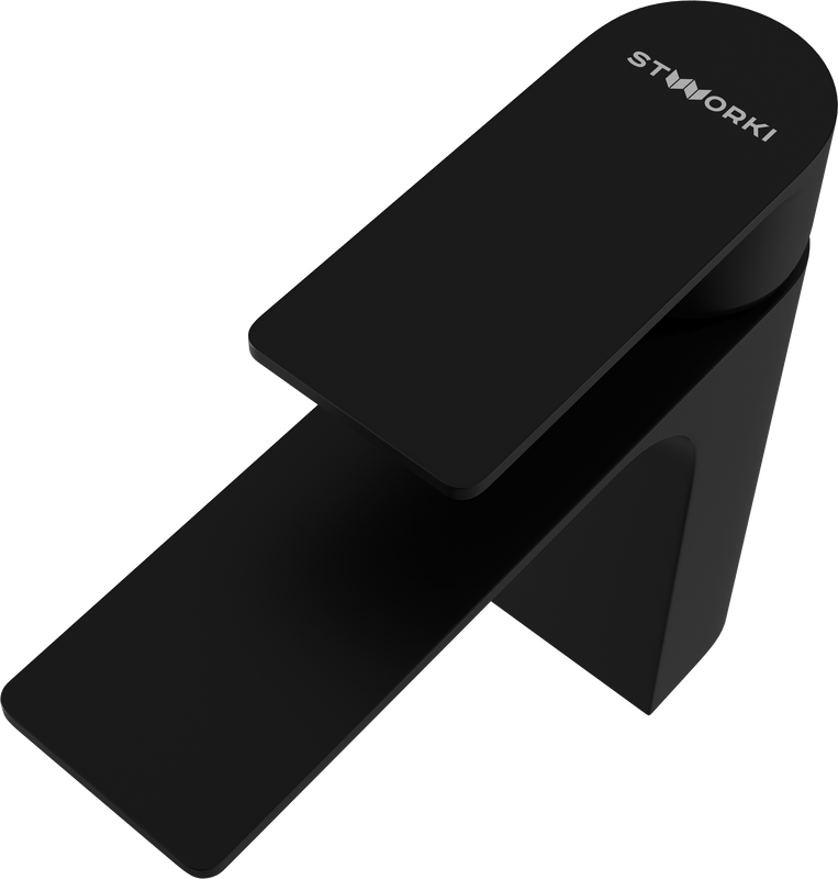 Смеситель для раковины STWORKI Гриндстед S29010BK черный