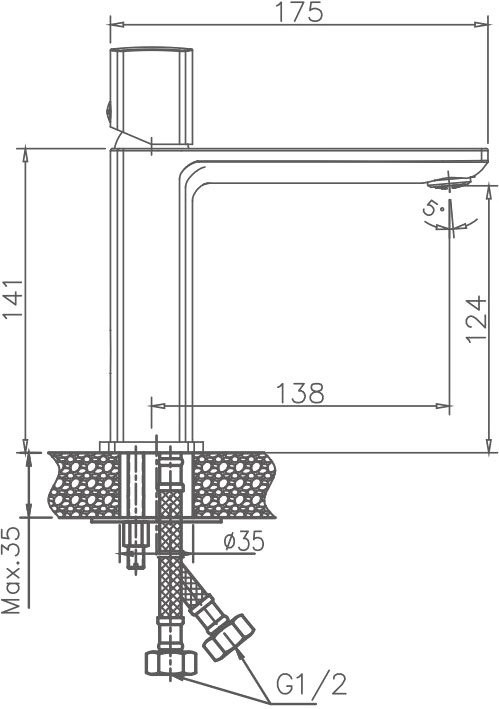 Смеситель для раковины Haiba HB577 HB10577