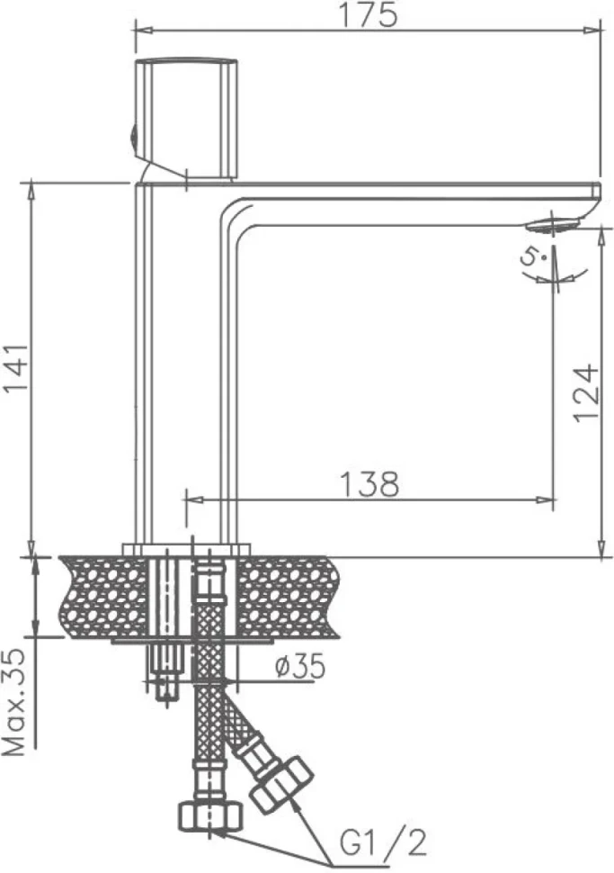 Смеситель для раковины Haiba HB577 HB10577
