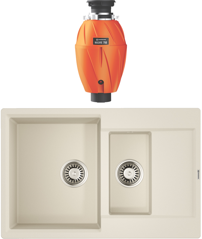 Комплект Мойка Omoikiri Daisen 78-2T-EV эверест + Измельчитель Nagare 750