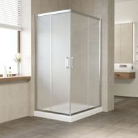 Душевой уголок Vegas Glass ZA-F Tur Novo 110*100 08 10 профиль глянцевый хром, стекло сатин