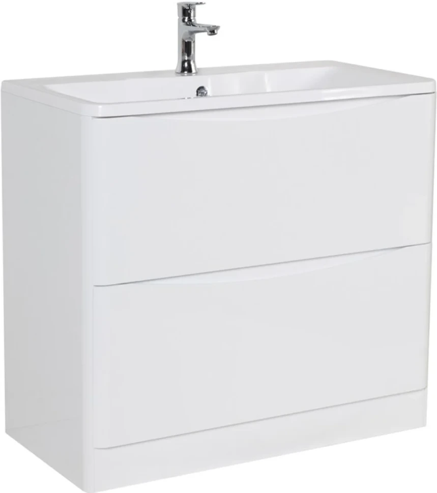 Мебель для ванной комнаты BelBagno Acqua 80 напольная, bianco lucido