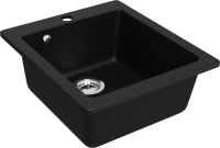 Мойка кухонная Domaci Болонья М-08-002 черная Мойка кухонная Domaci Болонья М-08-002 черная