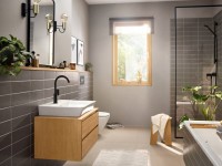 Смеситель для раковины Hansgrohe Rebris E 72576670 черный матовый