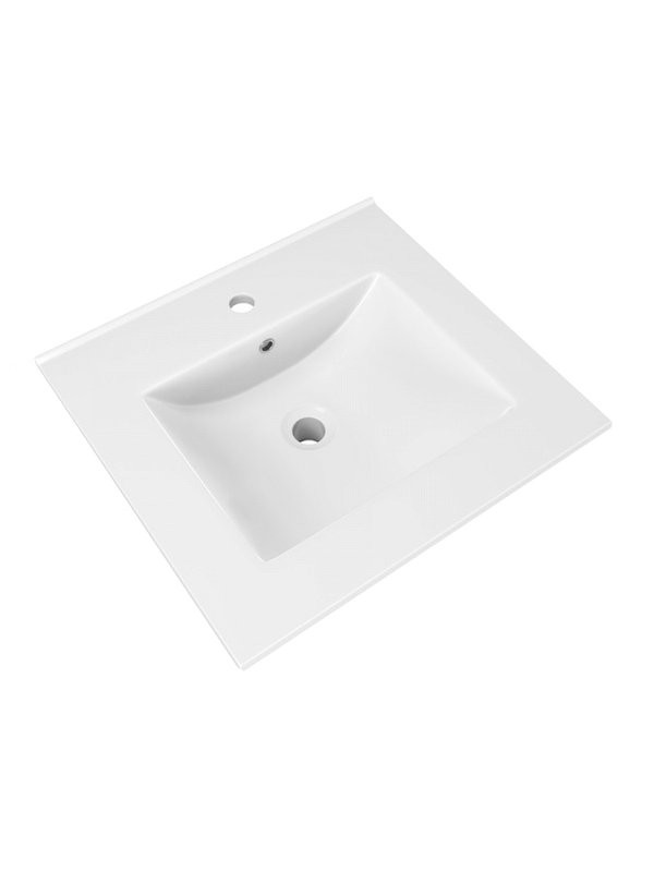 Тумба с раковиной Teymi Vitra 50 дуб, белая