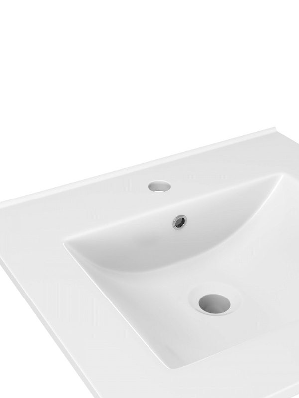 Тумба с раковиной Teymi Vitra 50 дуб, белая