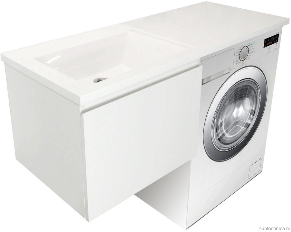 Мебель для ванной комнаты Эстет Dallas Luxe 110 L подвесная, 1 ящик, под стиральную машину
