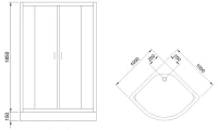 Душевой уголок Royal Bath HK RB 100HK-T Душевой уголок Royal Bath HK RB 100HK-T