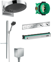 Душевой комплект Hansgrohe Rainfinity 250 (3 jet) 26232000 + 27671000 + 26455000 + 15382000