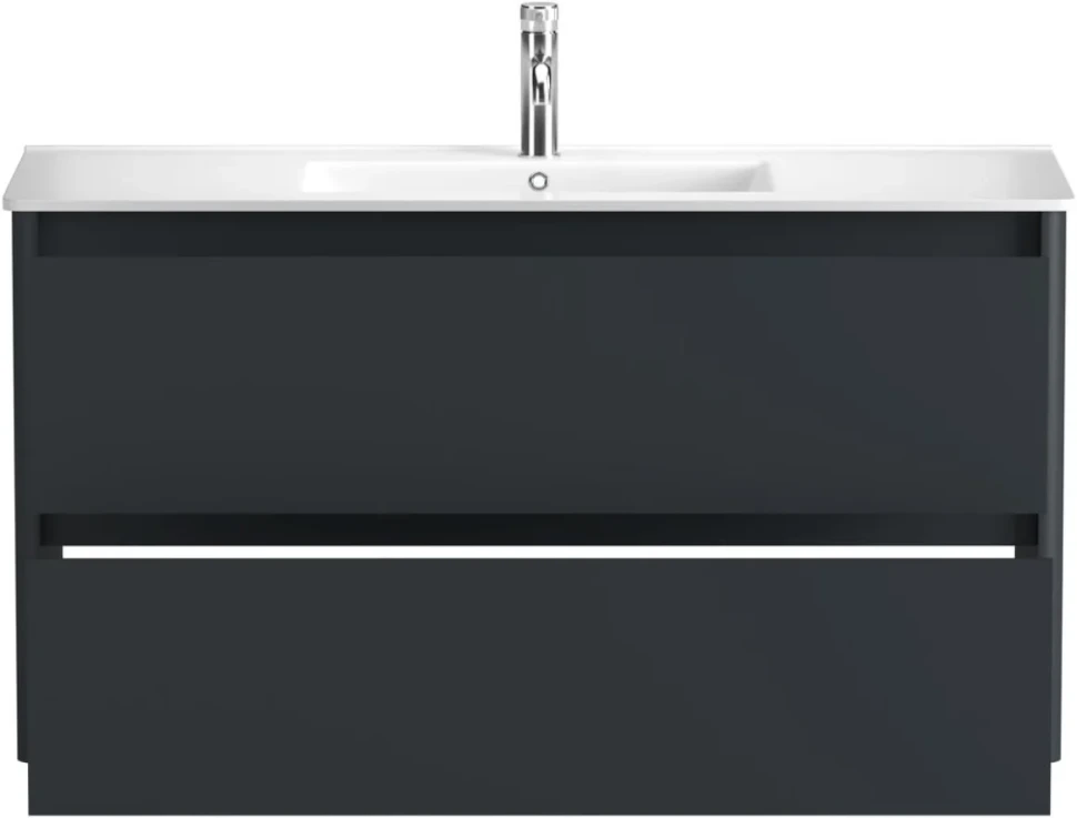 Тумба под раковину без столешницы Allen Brau Gravity 120 2 ящика, матовый антрацит