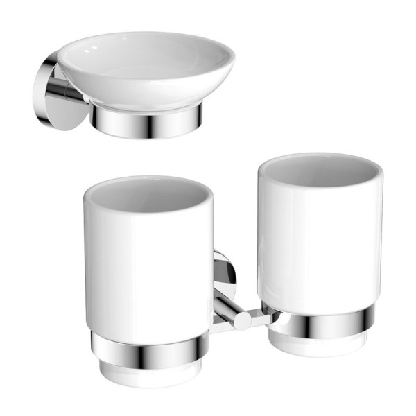 Набор Стакан AQUATEK Бетта AQ4617CR + Мыльница AQ4603CR