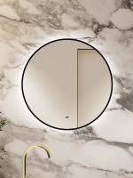 Зеркало круглое CONTINENT Led Portal 60х60 см, бесконтактный сенсор, с холодной подсветкой