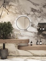 Зеркало круглое CONTINENT Led Portal 60х60 см, бесконтактный сенсор, с холодной подсветкой