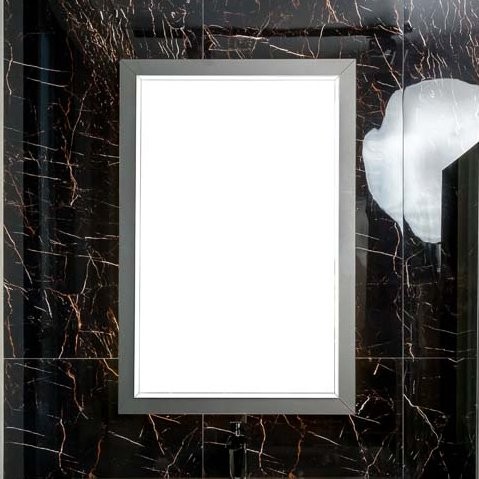 Зеркало Armadi Art Lucido 70x105 глянцевый графит, с подсветкой