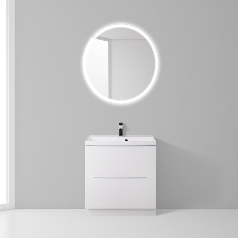 Тумба под раковину BelBagno Marino 60 bianco lucido, напольная