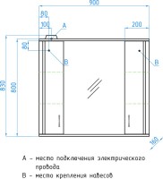 Мебель для ванной комнаты Style Line Эко Стандарт №26 90 белая