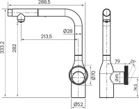 Смеситель для кухни Paulmark Urban Ur213104-401 антрацит