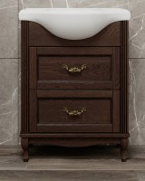 Мебель для ванной комнаты ValenHouse Эллина 65 кальяри, 2 ящика, ручки бронза