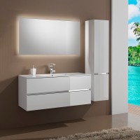 Тумба с раковиной Sanvit Кубэ -2 100 белый глянец