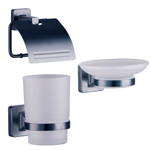 Набор Мыльница Fashun A26 A2602-17 + Стакан A26-17 A2606-17 + Держатель A2603-17