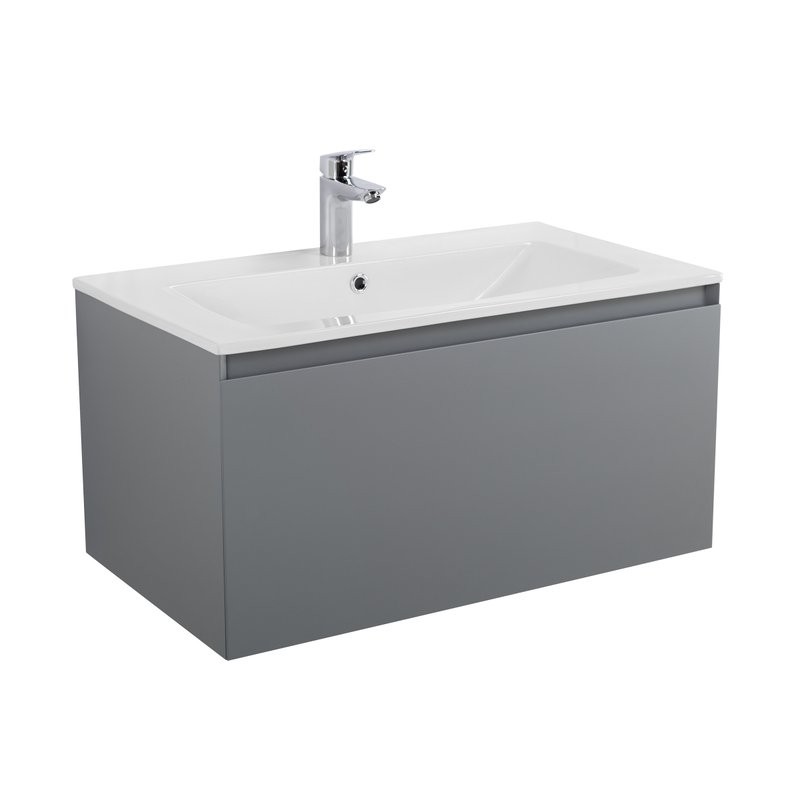 Тумба под раковину без столешницы Art&Max Латина (Latina) 80 подвесная, серая