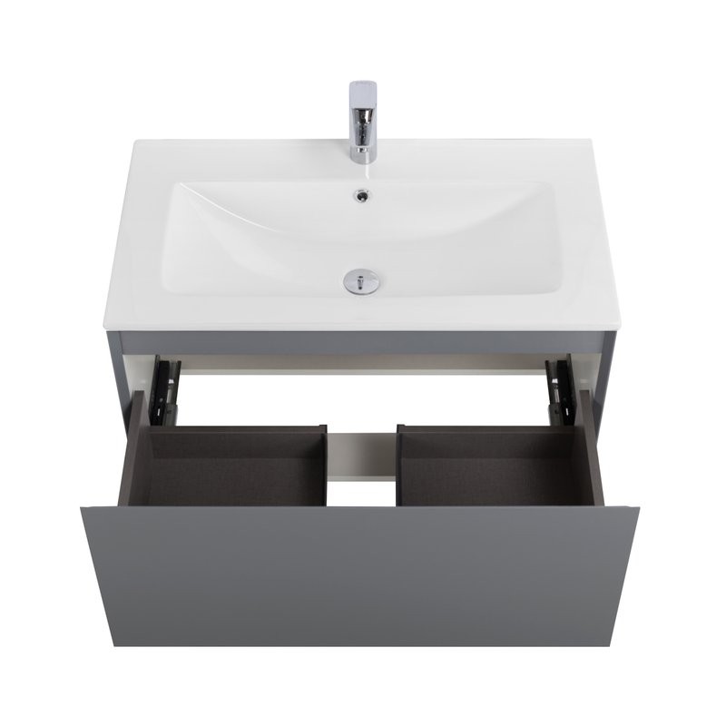 Тумба под раковину без столешницы Art&Max Латина (Latina) 80 подвесная, серая