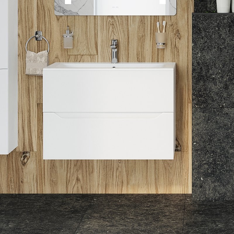 Тумба под раковину без столешницы AM.PM Tender 80 подвесная, белая