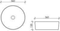 Накладная раковина Ceramicanova Element CN5001