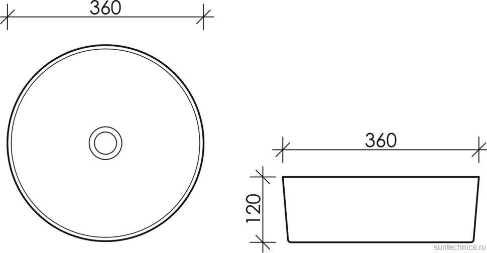 Накладная раковина Ceramicanova Element CN5001