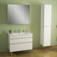 Шкаф-пенал для ванной Dreja Grace 35 белый глянец Шкаф-пенал для ванной Dreja Grace 35 белый глянец