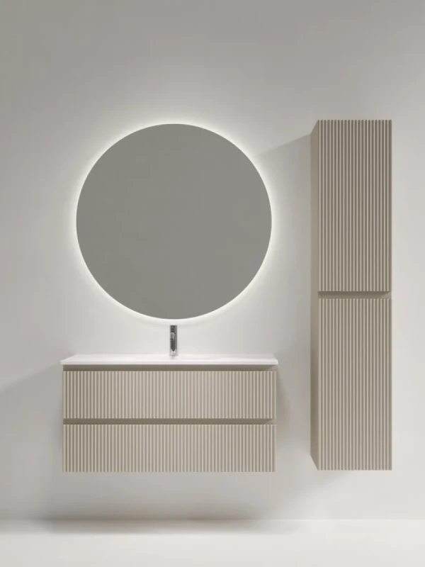 Мебель для ванной комнаты Sancos Snob R 100 Beige Soft, раковина CN7027