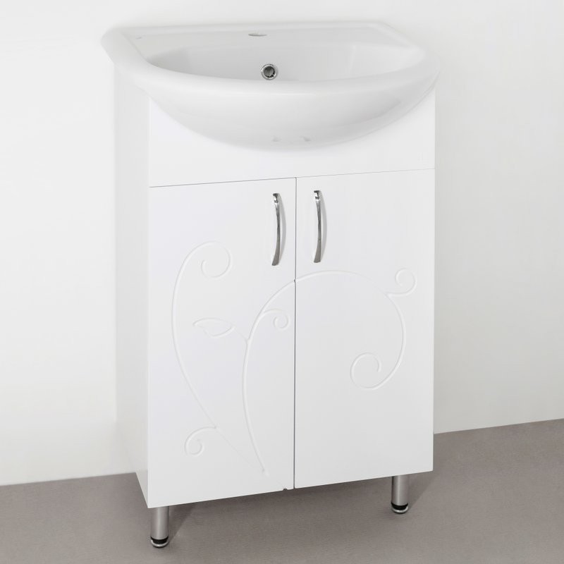 Мебель для ванной комнаты Style Line Эко Фьюжн №9 55 белая