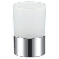 Стакан для зубных щеток AZARIO Nessy AZ-126-C хром, стеклянный Стакан для зубных щеток AZARIO Nessy AZ-126-C хром, стеклянный