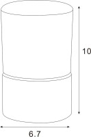 Стакан для зубных щеток AZARIO Nessy AZ-126-C хром, стеклянный Стакан для зубных щеток AZARIO Nessy AZ-126-C хром, стеклянный