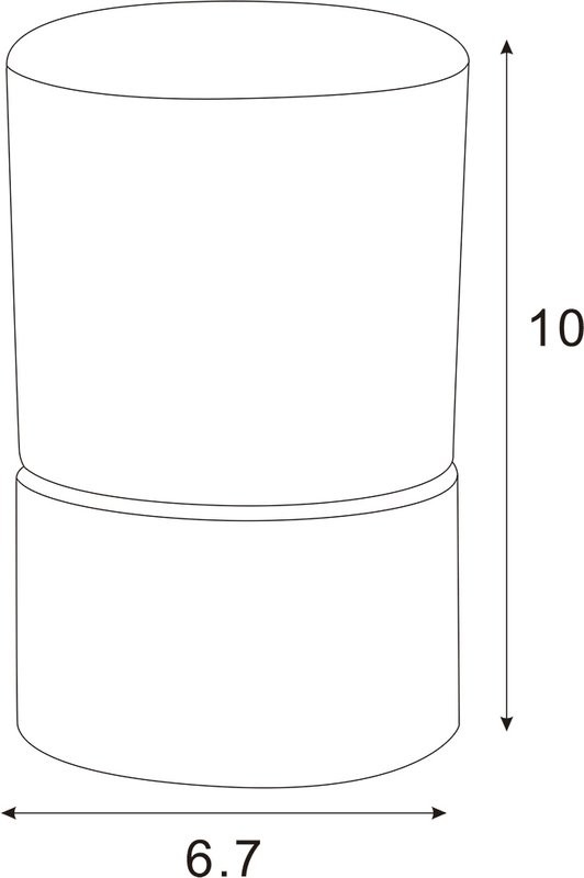 Стакан для зубных щеток AZARIO Nessy AZ-126-C хром, стеклянный