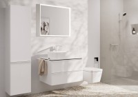 Смеситель для раковины Hansgrohe Tecturis E 240 Fine 73070700 матовый белый