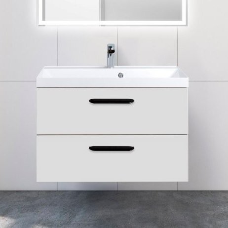 Тумба с раковиной BelBagno Aurora 80 bianco lucido