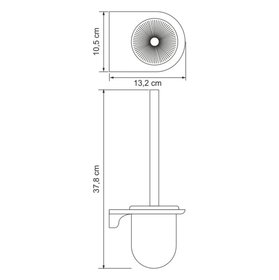 Набор Держатель Wasserkraft Kammel K-8396WHITE + Ершик K-8327WHITE