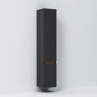 Шкаф-пенал для ванной AM.PM X-Joy 30 R подвесной, черный матовый